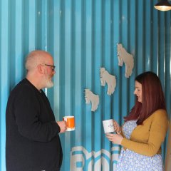 Paul & Sian chatting