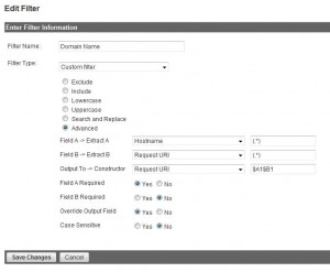 Advanced Filter for Sub Domains