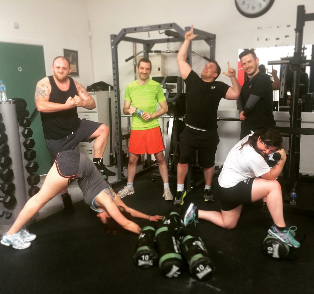 The Bronco Mudders Make Sure They Leave Enough Energy To Strike A Pose Post Workout